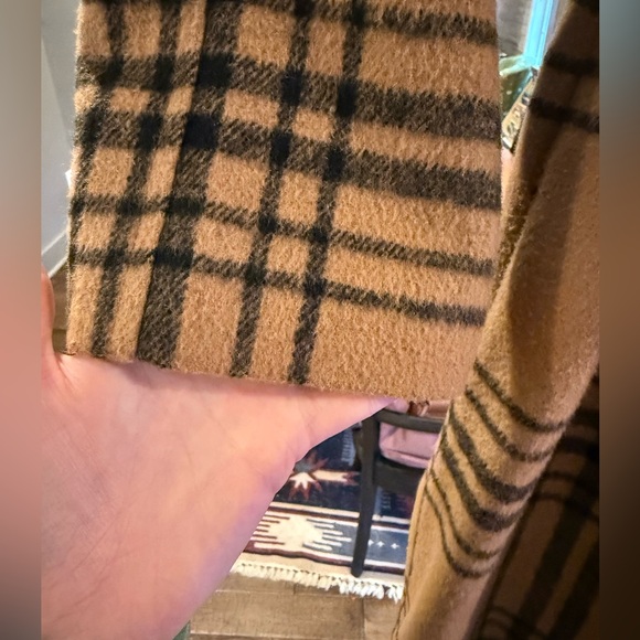 Avec Les Filles Windowpane Plaid Doublebreasted Coat 🧥🖤 - Picture 3 of 5